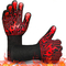 1800°F Extreme Heat Resistant Silicone Non-Slip Oven Gloves, Barbecue, Cooking, Baking Kitchen Gloves