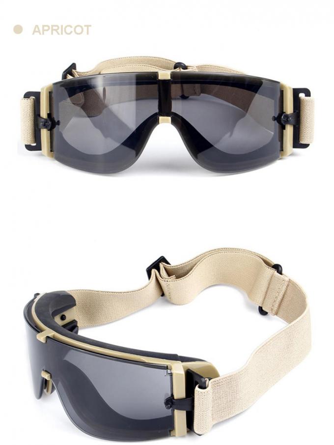 Óculos de proteção militares protetores feitos sob encomenda 2018 dos vidros de segurança UV400 do Anti-risco à prova de balas