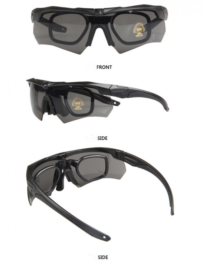 Tiro protetor do esporte da Anti-névoa Uv400 do Anti-impacto que caça vidros de segurança militares do Eyeshield dos óculos de proteção balísticos táticos