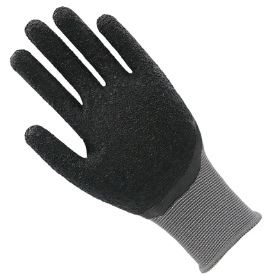 Luvas de poliéster de látex Antiderrapante Construção Trabalho Antiderrapante Proteção pessoal de mão Luvas de jardim